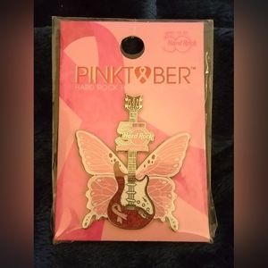 50th Anniversary Hard Rock Cafe Pinktober Breast Cancer Awareness Pin FREE SHIP